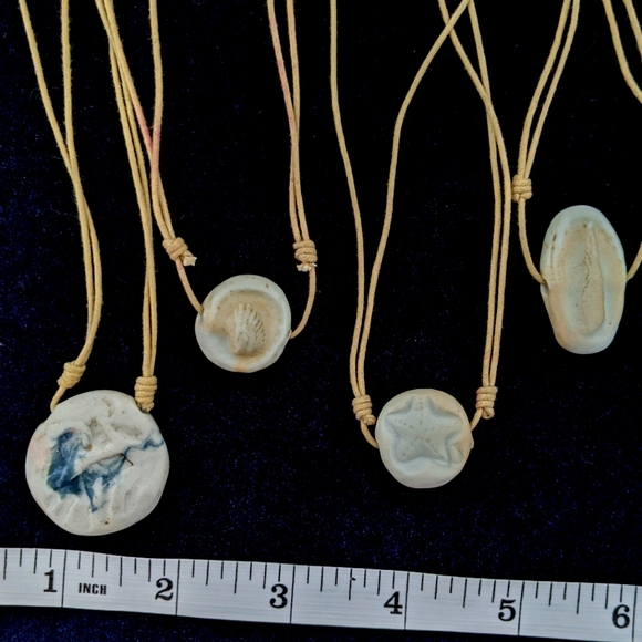 Handmade clay bead necklaces - Picture 1 of 3